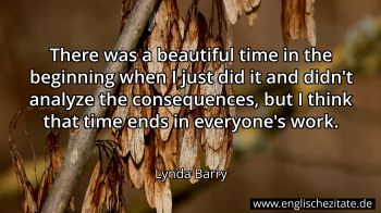 Englisches Zitat von Lynda Barry als Bild