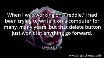 Englisches Zitat von Lynda Barry als Bild