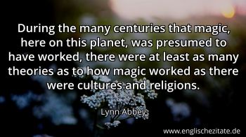 Englisches Zitat von Lynn Abbey als Bild