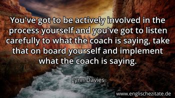 Englisches Zitat von Lynn Davies als Bild