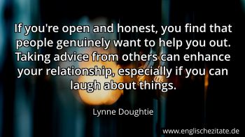 Englisches Zitat von Lynne Doughtie als Bild