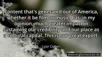 Englisches Zitat von Lyor Cohen als Bild