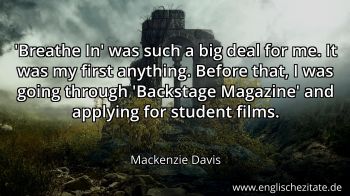 Englisches Zitat von Mackenzie Davis als Bild