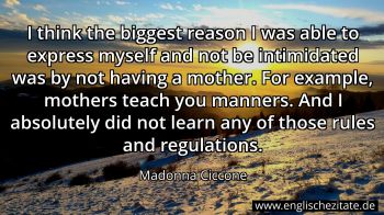 Englisches Zitat von Madonna Ciccone als Bild
