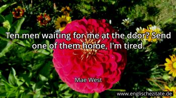 Englisches Zitat von Mae West als Bild