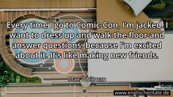 Englisches Zitat von Mae Whitman als Bild