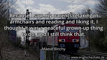 Englisches Zitat von Maeve Binchy als Bild