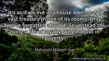 Englisches Zitat von Maharishi Mahesh Yogi als Bild