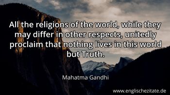 Englisches Zitat von Mahatma Gandhi als Bild
