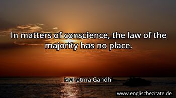 Englisches Zitat von Mahatma Gandhi als Bild