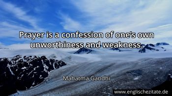 Englisches Zitat von Mahatma Gandhi als Bild