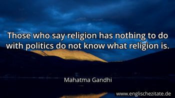 Englisches Zitat von Mahatma Gandhi als Bild