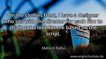 Englisches Zitat von Mahesh Babu als Bild