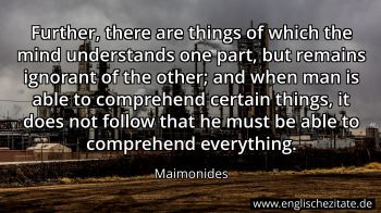 Englisches Zitat von Maimonides als Bild