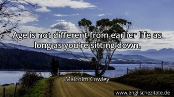 Englisches Zitat von Malcolm Cowley als Bild