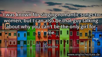 Englisches Zitat von Maluma als Bild