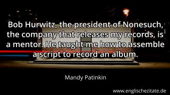 Englisches Zitat von Mandy Patinkin als Bild