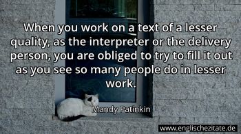 Englisches Zitat von Mandy Patinkin als Bild