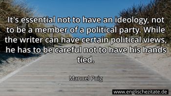 Englisches Zitat von Manuel Puig als Bild