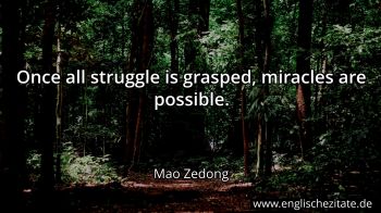 Englisches Zitat von Mao Zedong als Bild