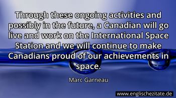 Englisches Zitat von Marc Garneau als Bild
