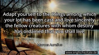 Englisches Zitat von Marcus Aurelius als Bild