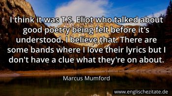 Englisches Zitat von Marcus Mumford als Bild