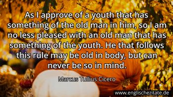 Englisches Zitat von Marcus Tullius Cicero als Bild