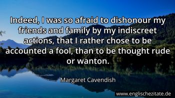 Englisches Zitat von Margaret Cavendish als Bild