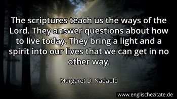 Englisches Zitat von Margaret D. Nadauld als Bild