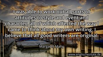 Englisches Zitat von Margaret Mahy als Bild