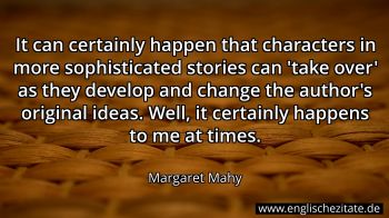Englisches Zitat von Margaret Mahy als Bild