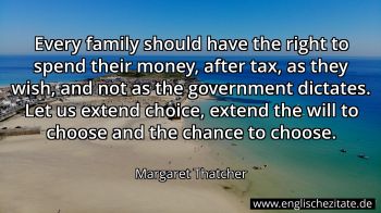 Englisches Zitat von Margaret Thatcher als Bild