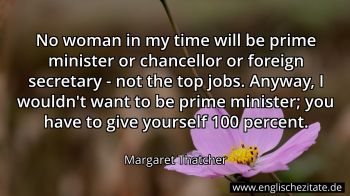 Englisches Zitat von Margaret Thatcher als Bild