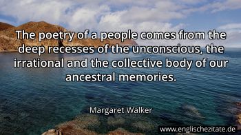 Englisches Zitat von Margaret Walker als Bild