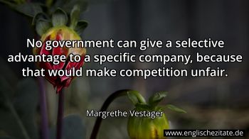 Englisches Zitat von Margrethe Vestager als Bild