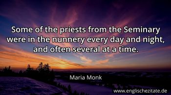 Englisches Zitat von Maria Monk als Bild