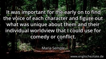 Englisches Zitat von Maria Semple als Bild
