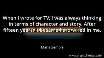 Englisches Zitat von Maria Semple als Bild