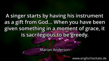 Englisches Zitat von Marian Anderson als Bild