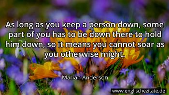Englisches Zitat von Marian Anderson als Bild
