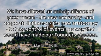 Englisches Zitat von Marianne Williamson als Bild