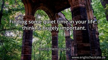 Englisches Zitat von Mariel Hemingway als Bild