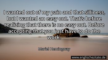 Englisches Zitat von Mariel Hemingway als Bild