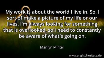 Englisches Zitat von Marilyn Minter als Bild