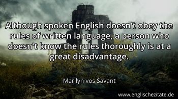 Englisches Zitat von Marilyn vos Savant als Bild