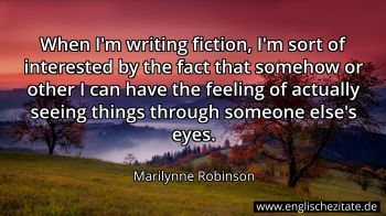 Englisches Zitat von Marilynne Robinson als Bild