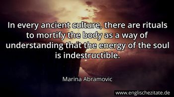 Englisches Zitat von Marina Abramovic als Bild