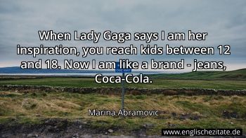 Englisches Zitat von Marina Abramovic als Bild