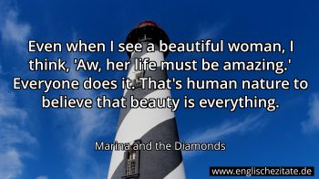 Englisches Zitat von Marina and the Diamonds als Bild